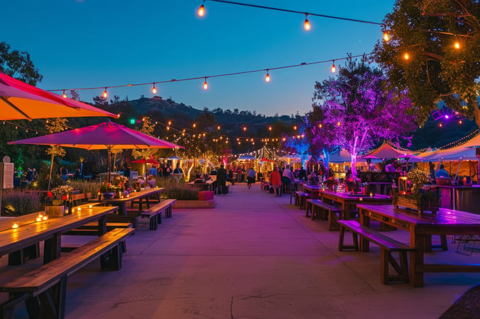 AdobeStock_768721243 Picnic Tables Evening