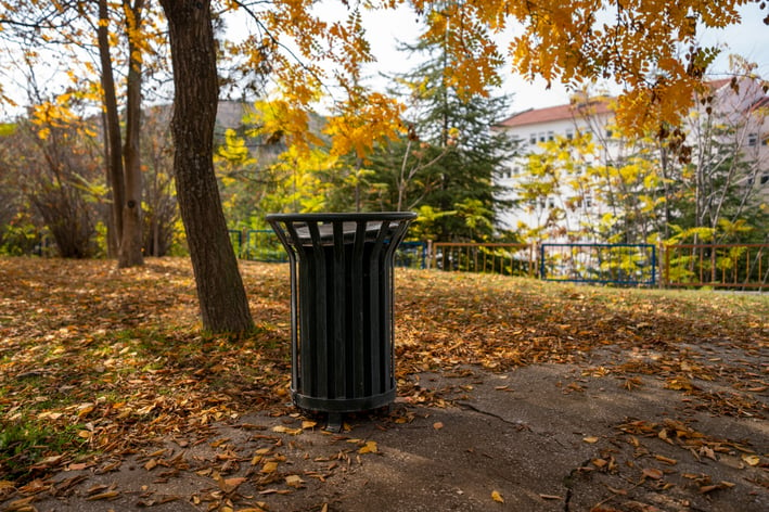 Trash Can in the park